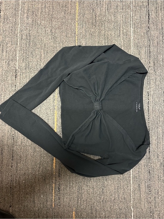 Urban Outfitters Tops - Urban Outfitters Black Twist-Front Long Sleeve Top